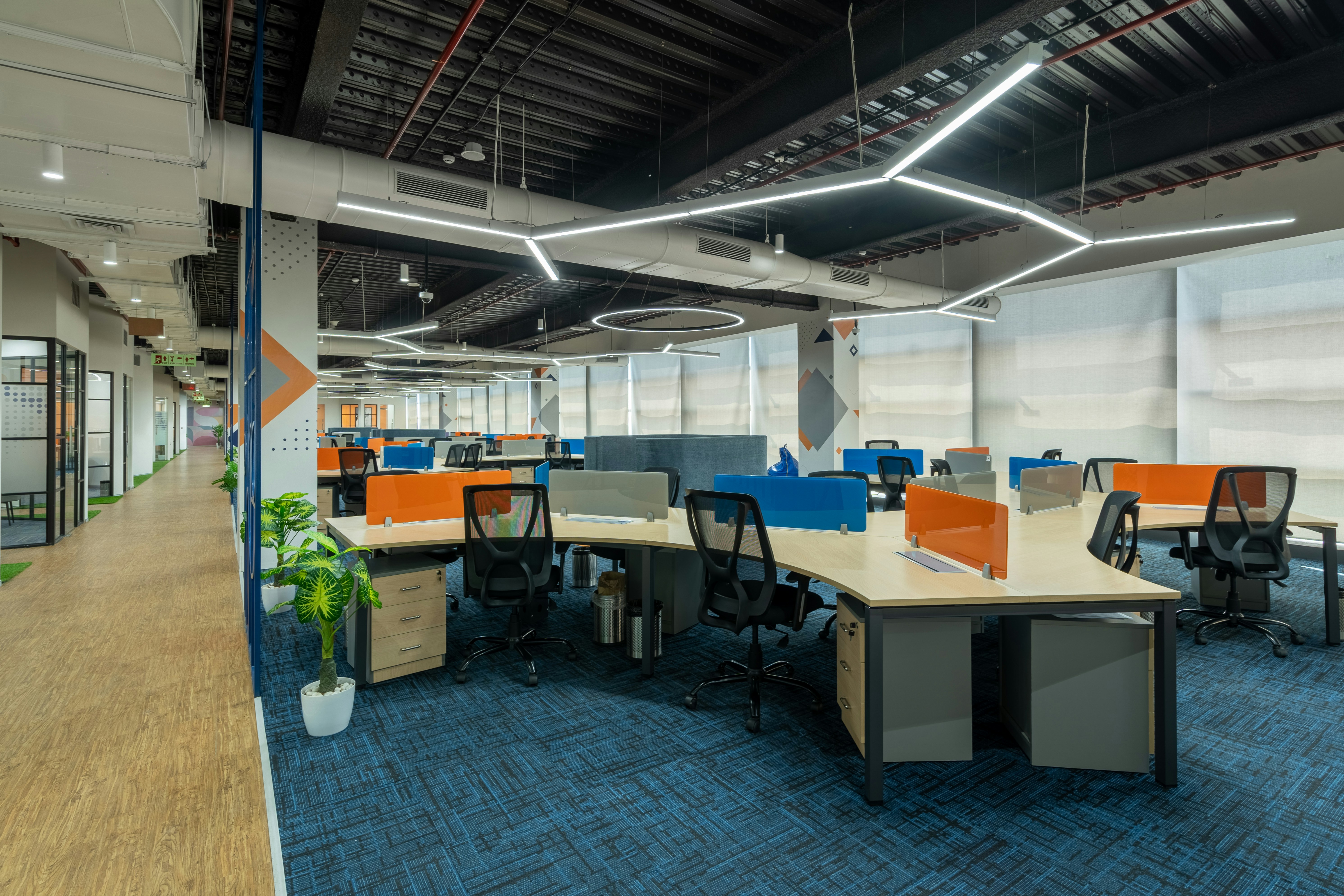 Office with planters
